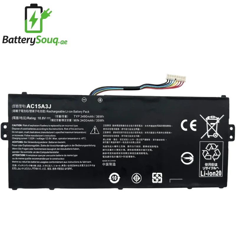 Acer AC15A3J / AC15A8J / Chromebook SPIN 11 / Chromebook R11 C738T / Chromebook SPIN 511 Laptop Battery | BatterySouq