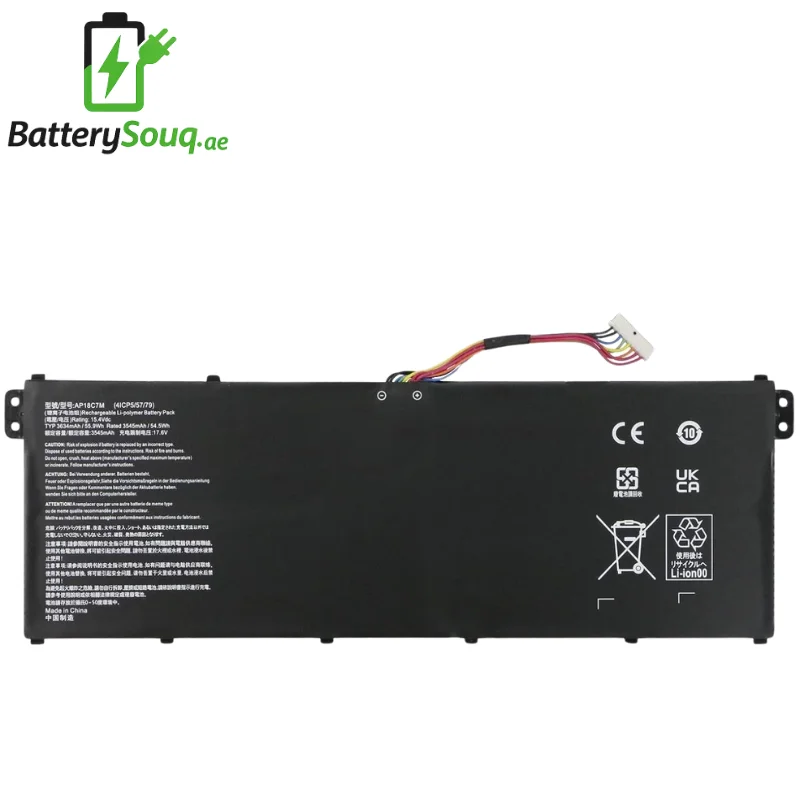 Acer AP18C7M / CONCEPTD 3 CN315 / Spin 3 Sp313-51N / SWIFT 3 SF514-55T / SWIFT 3 SF313-53 Laptop Battery - UAE | BatterySouq