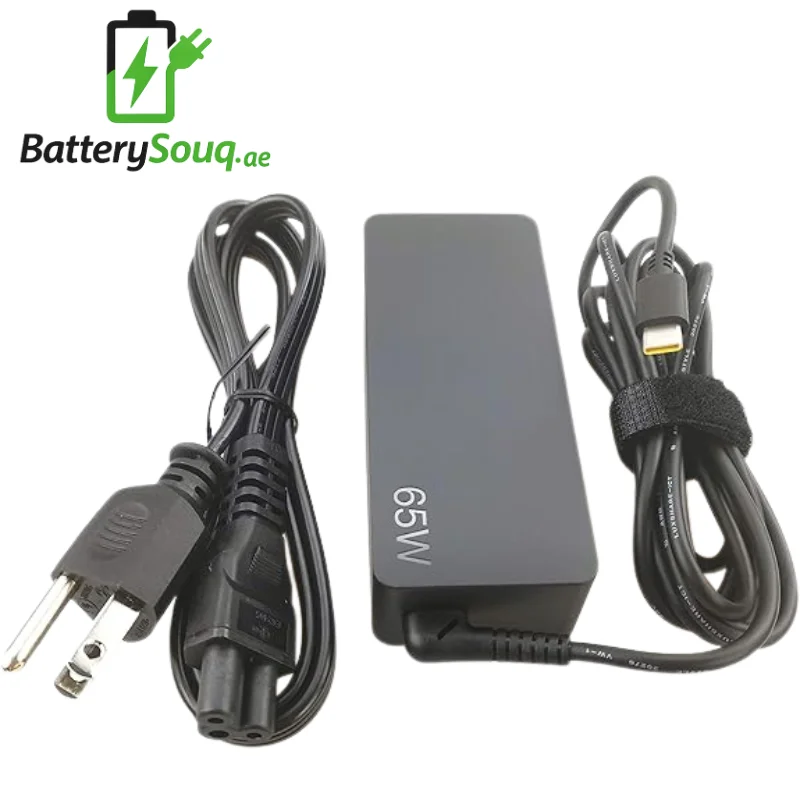 Lenovo ThinkBook 13s Gen 2 / Lenovo ThinkBook 14 Gen 4 / enovo ThinkBook 15 Gen 2 / Lenovo ThinkBook Plus / Lenovo ThinkBook Yoga 14s / Lenovo V14 G2 ITL / Lenovo V15 G2 ITL / Lenovo V14 ADA / Lenovo V15 ADA / Lenovo V330 / Lenovo V130 Laptop Charger SlimTip 65W - UAE | SouqBattery