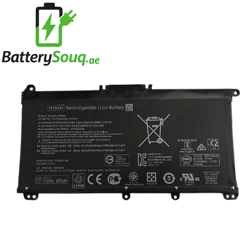 HT03XL / HSTNN-LB8M / HSTNN-DB8R / HSTNN-DB8S / HSTNN-IB80 / HP Pavilion 15 / HP Pavilion 17 / HP Pavilion X360 / Hp Pavilion X360 15-DQ0001NIA / Hp Pavilion 14-CE0025UR Laptop Battery - UAE | batterySouq